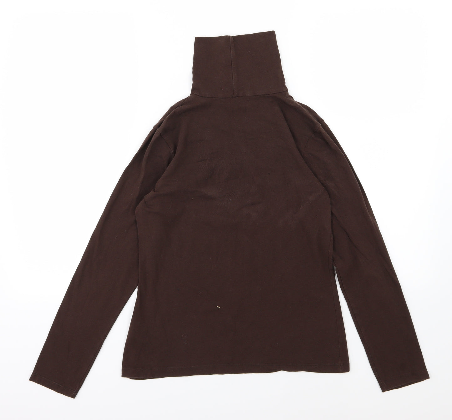 Bay Womens Brown  Jersey Basic T-Shirt Size 14