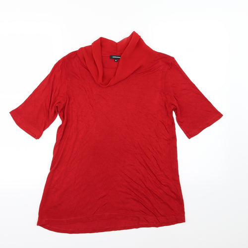 MORE & MORE Womens Red  Knit Pullover Jumper Size 12