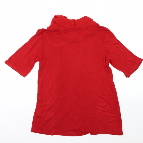 MORE & MORE Womens Red  Knit Pullover Jumper Size 12