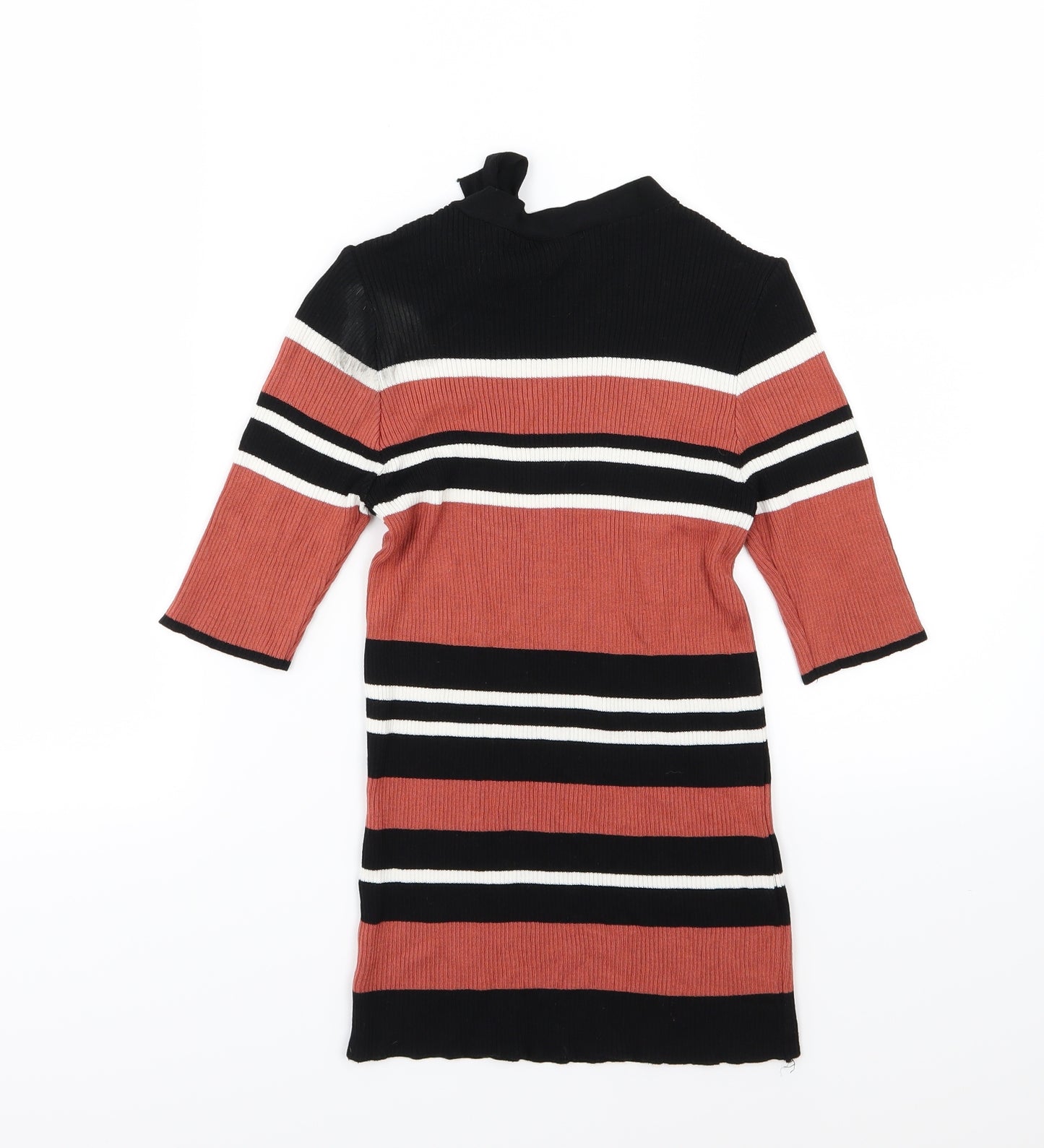 Dorothy Perkins Womens Multicoloured Striped Knit Pullover Jumper Size 10