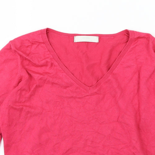 Marks and Spencer Womens Pink  Knit Pullover Jumper Size 10