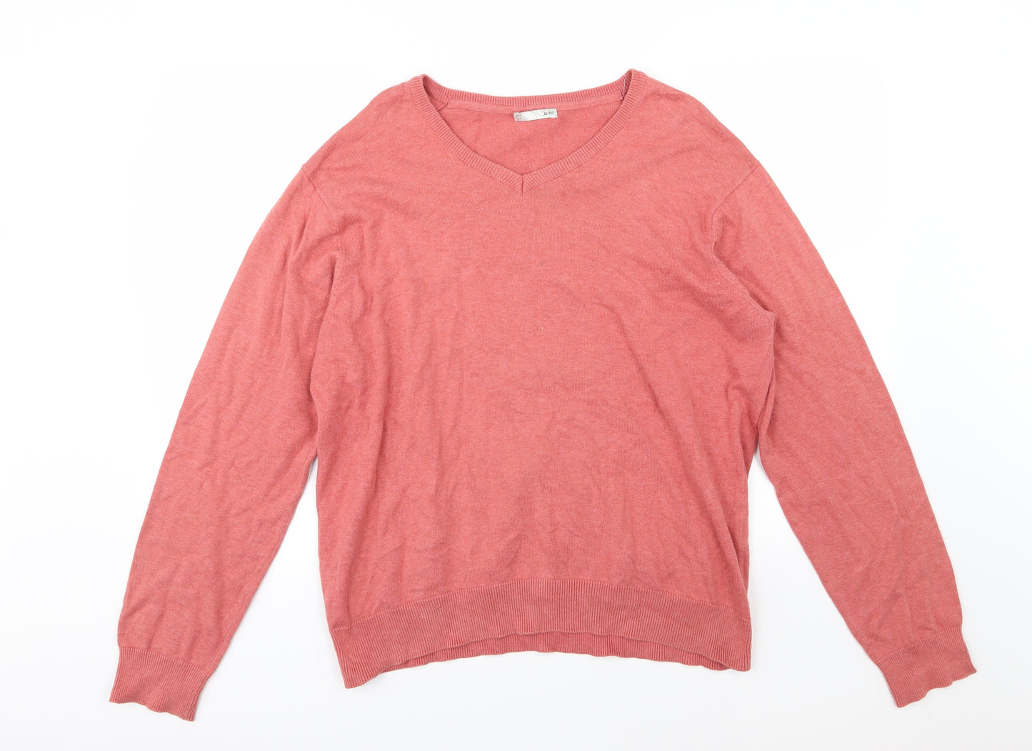 Preworn Mens Red  Knit Pullover Jumper Size XL