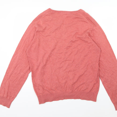Preworn Mens Red  Knit Pullover Jumper Size XL