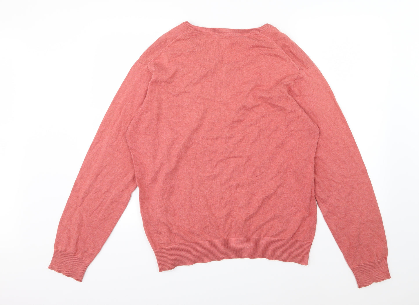 Preworn Mens Red  Knit Pullover Jumper Size XL