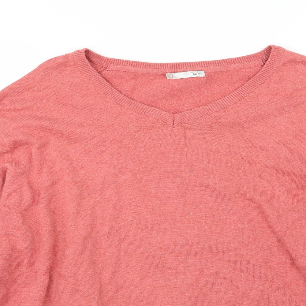 Preworn Mens Red  Knit Pullover Jumper Size XL
