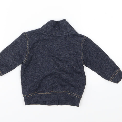 NEXT Boys Blue  Jersey Cardigan Jumper Size 6-9 Months