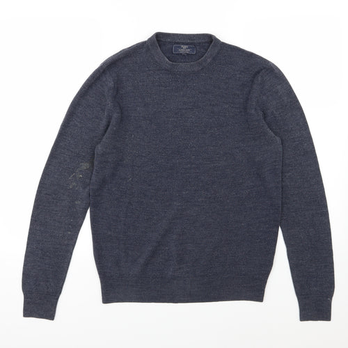 BHS Mens Blue  Knit Pullover Jumper Size S