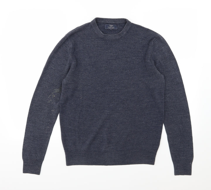 BHS Mens Blue  Knit Pullover Jumper Size S