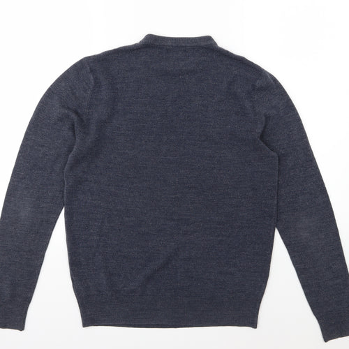 BHS Mens Blue  Knit Pullover Jumper Size S