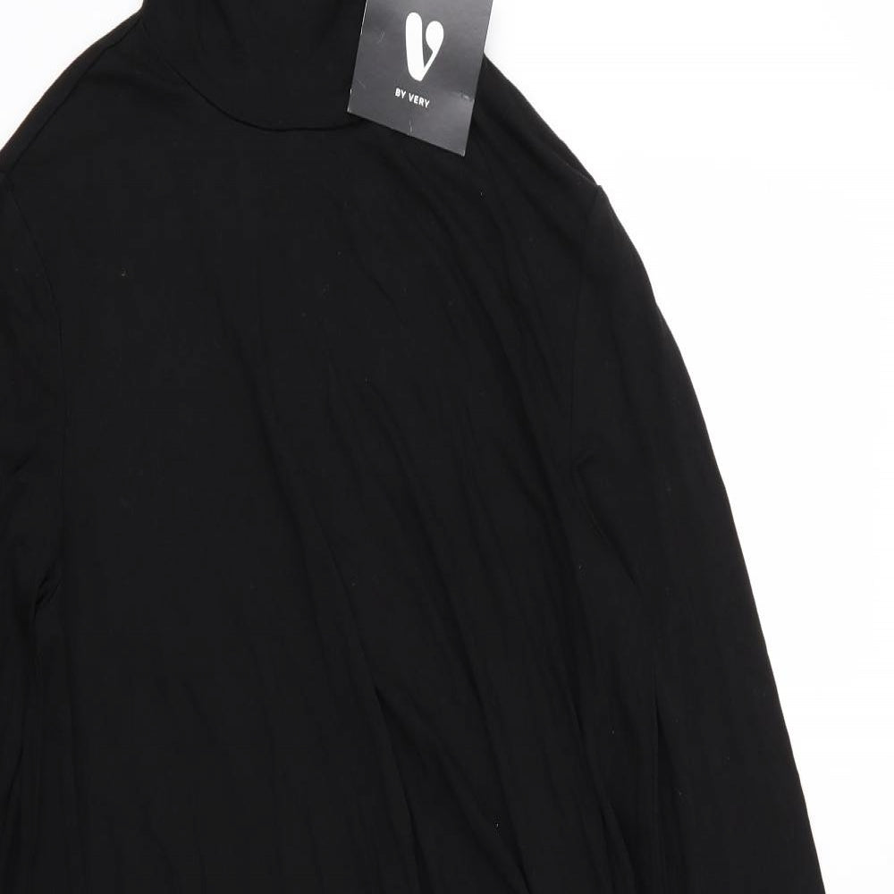 Very Womens Black  Jersey T-Shirt Dress  Size 12
