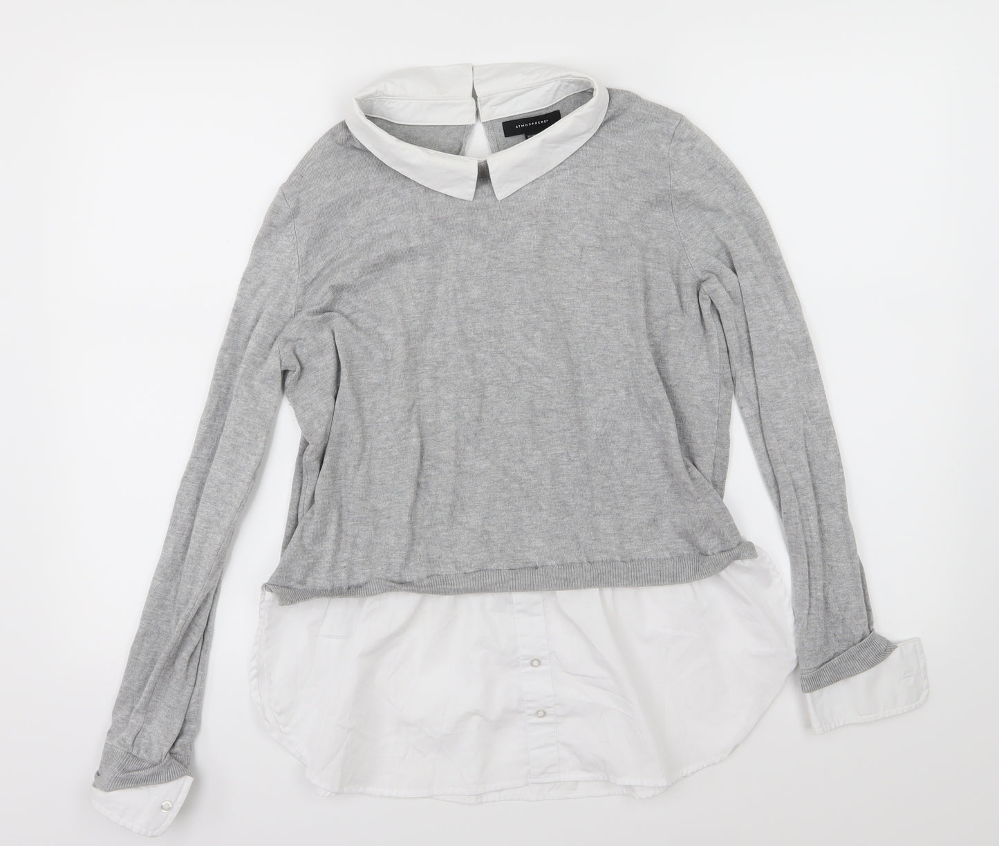 Atmosphere Womens Grey  Knit Pullover Jumper Size 14
