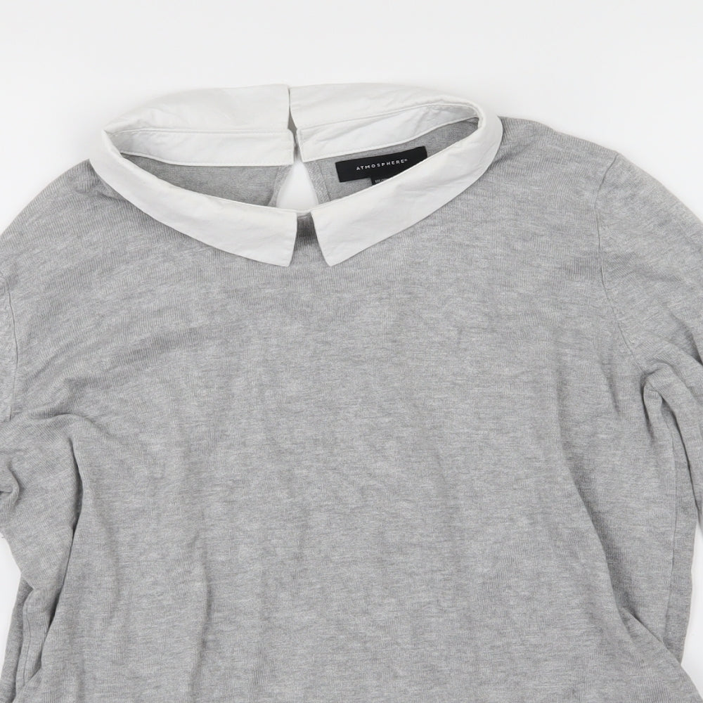 Atmosphere Womens Grey  Knit Pullover Jumper Size 14