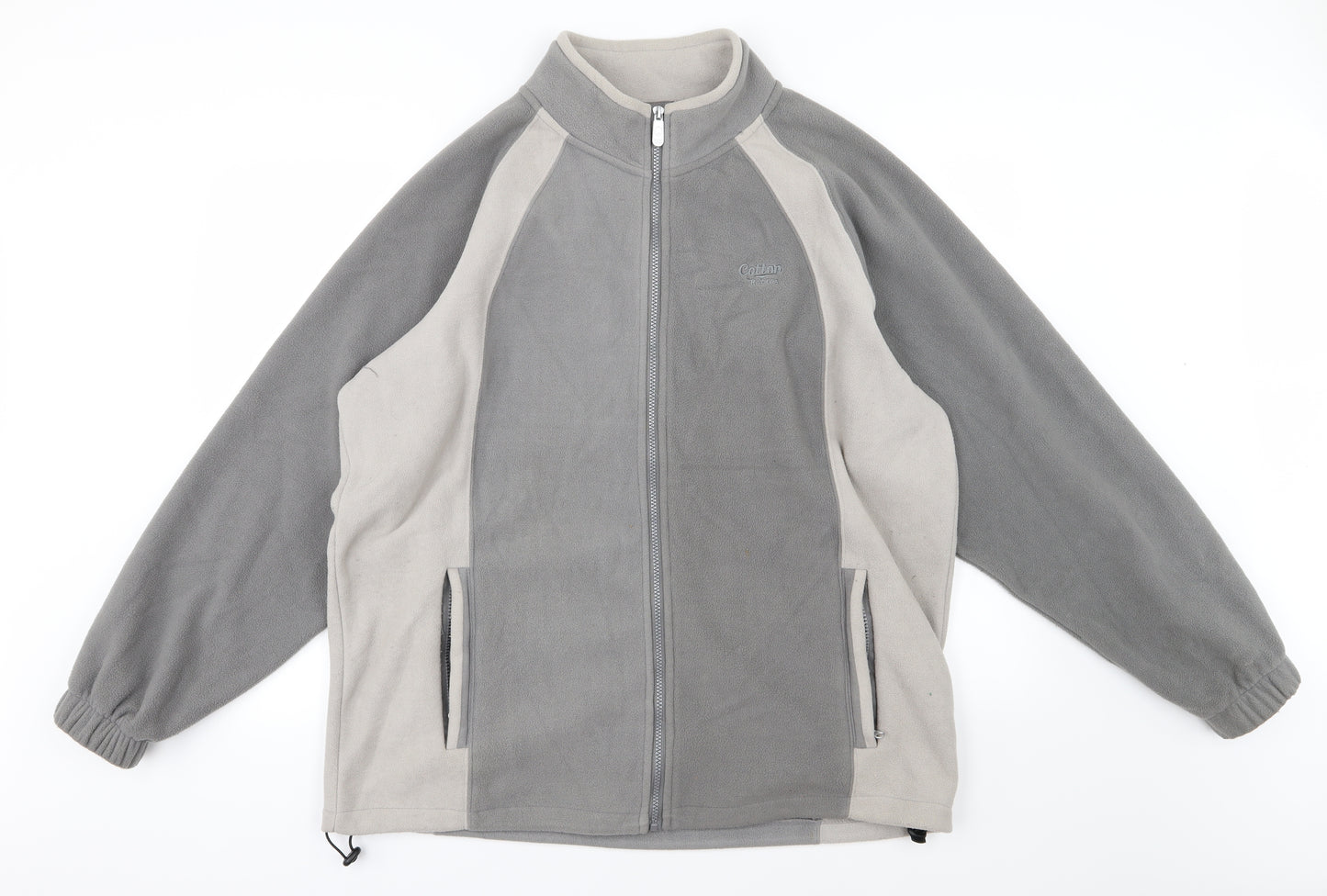 Cotton Traders Mens Grey  Fleece Jacket  Size XL
