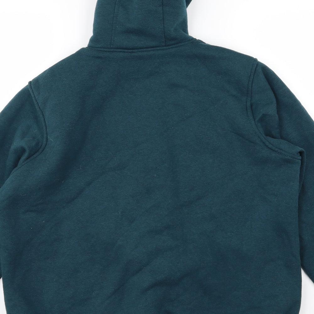 Cotton Traders Mens Green  Jersey Full Zip Hoodie Size M