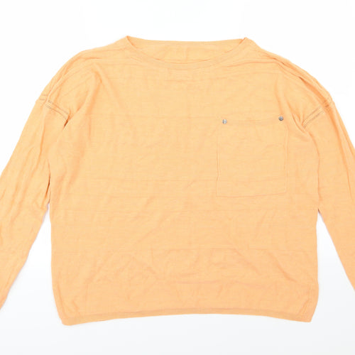 NEXT Womens Orange  Knit Pullover Jumper Size 14