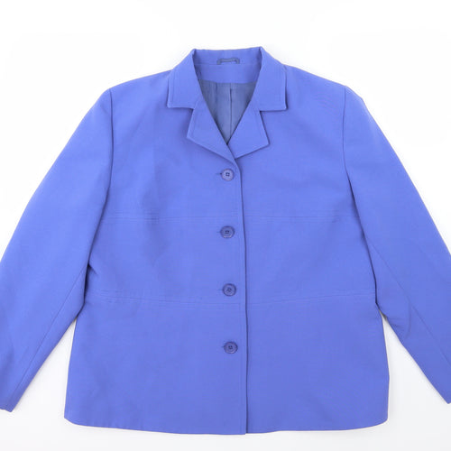 Extra Elegance Womens Blue   Overcoat Coat Size 10