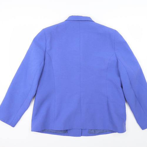 Extra Elegance Womens Blue   Overcoat Coat Size 10