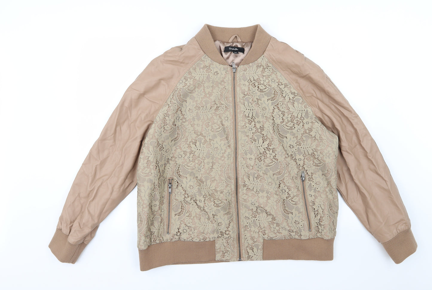 Simply Be Womens Brown Floral  Jacket  Size 22