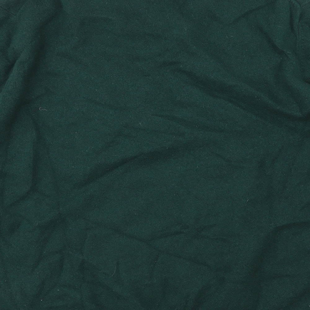 Jaeger Mens Green  Knit Pullover Jumper Size XL
