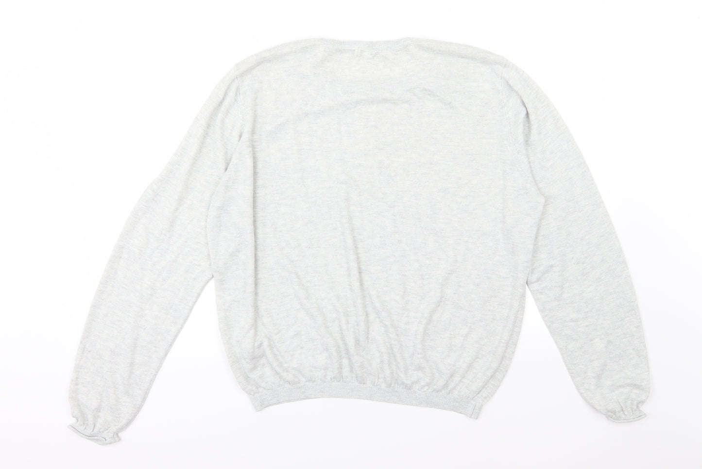 H&M Womens Grey  Knit Pullover Jumper Size XL