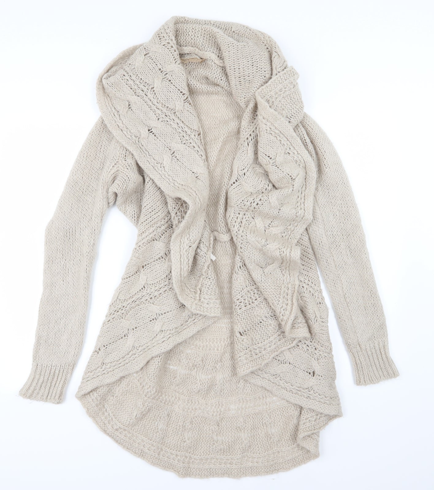 Guadi Womens Brown  Knit Cardigan Jumper Size L