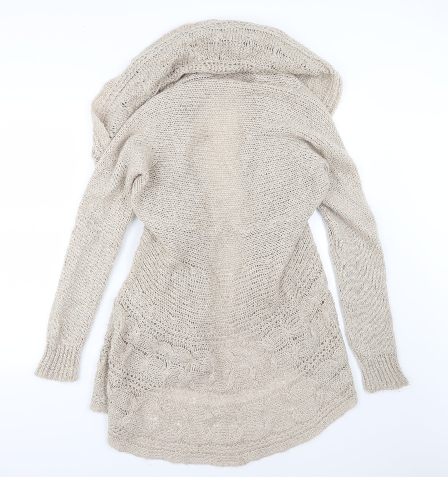 Guadi Womens Brown  Knit Cardigan Jumper Size L
