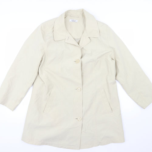 Special Collection Womens Beige   Overcoat Coat Size 16