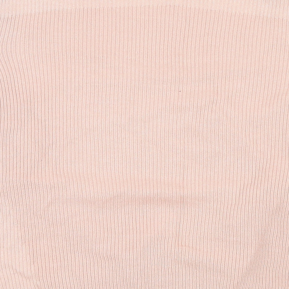 Marks and Spencer Womens Pink   Basic Blouse Size 12  - Cardigan and Top All in One
