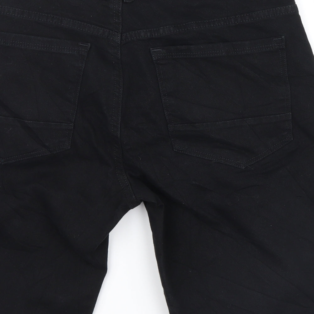 Denim Co. Mens Black  Denim Bermuda Shorts Size 31 in