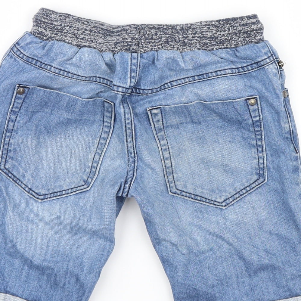 George Boys Blue  Denim Bermuda Shorts Size 8-9 Years