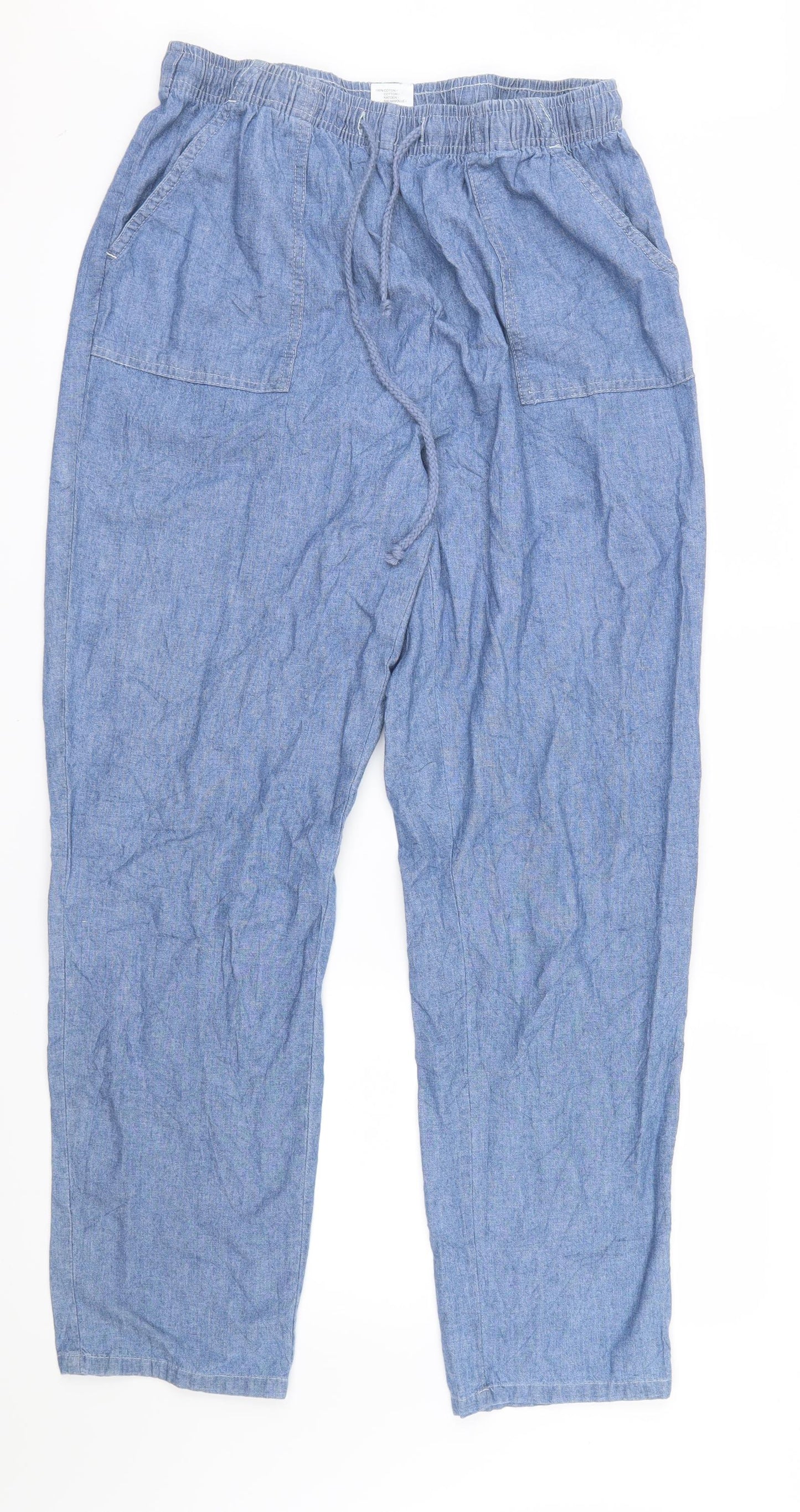 Damart Womens Blue   Trousers  Size 14 L29 in