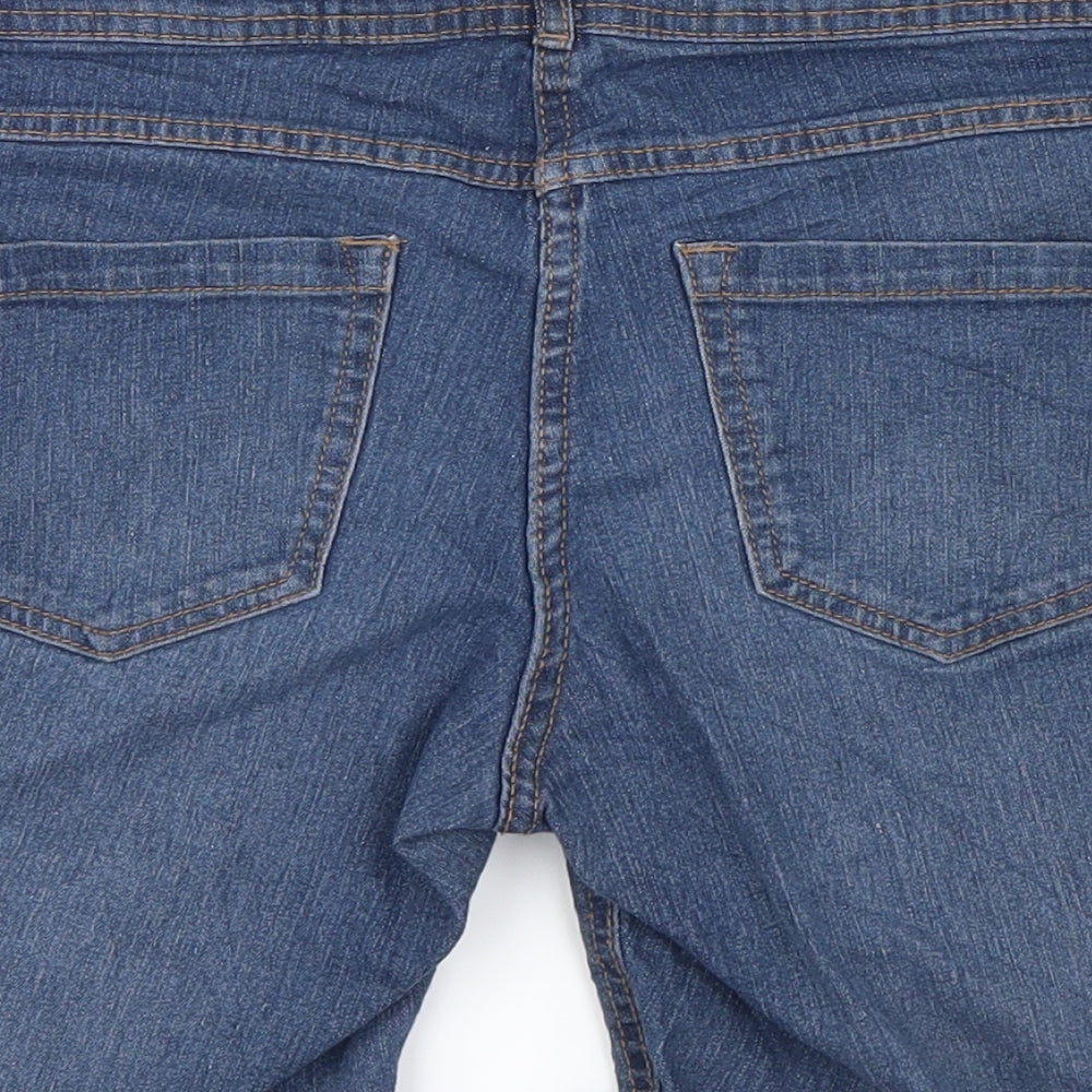 George Womens Blue  Denim Bermuda Shorts Size 14