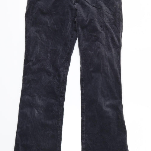 ARMANI Womens Blue  Velvet Straight Jeans Size 26 in L32.5 in