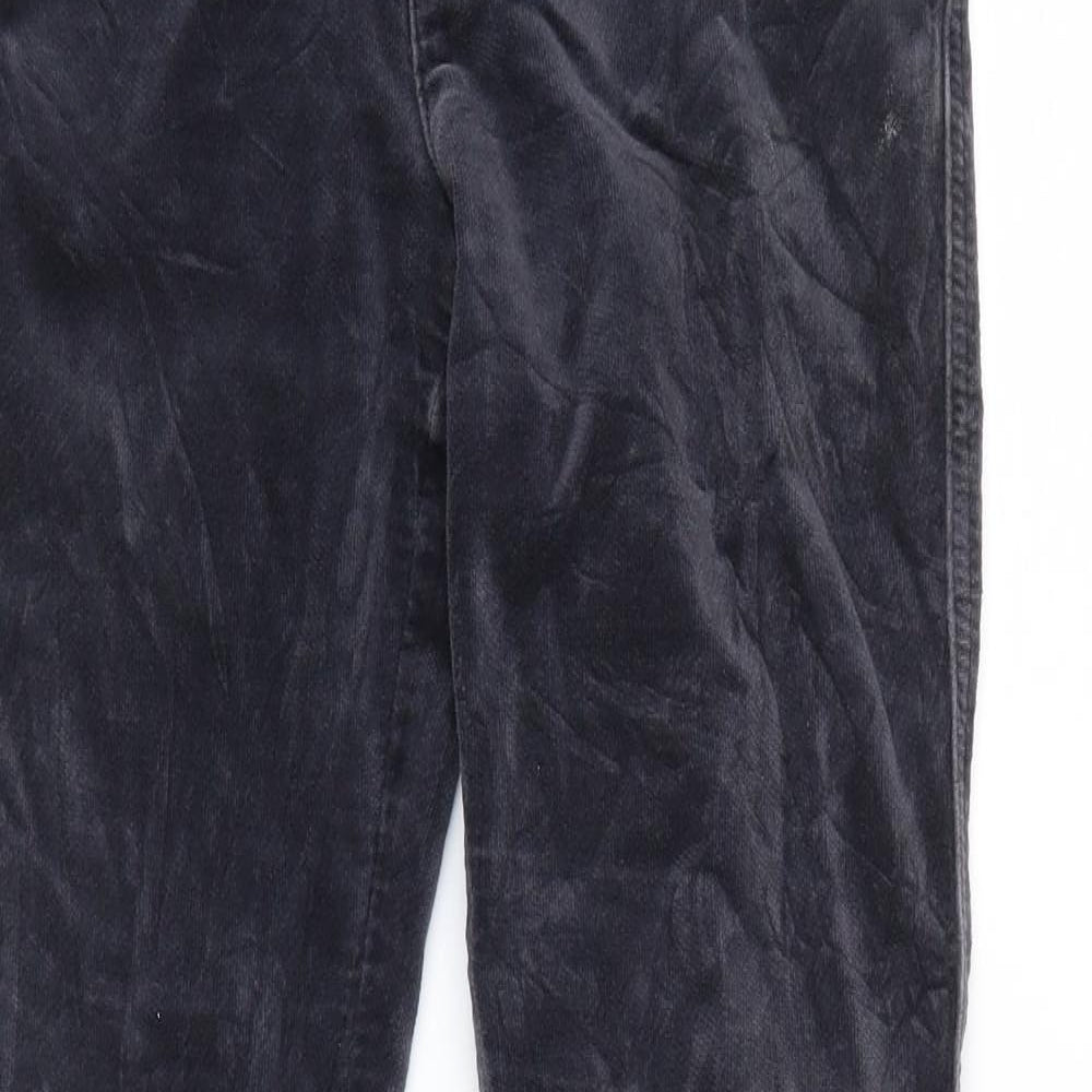 ARMANI Womens Blue  Velvet Straight Jeans Size 26 in L32.5 in