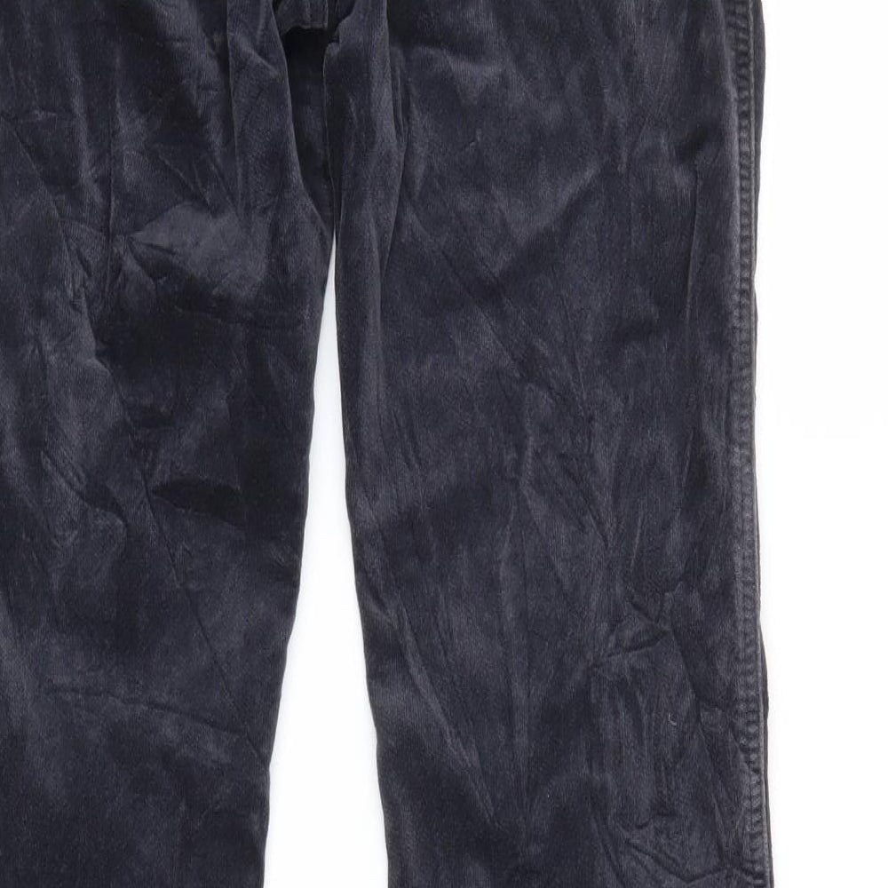 ARMANI Womens Blue  Velvet Straight Jeans Size 26 in L32.5 in