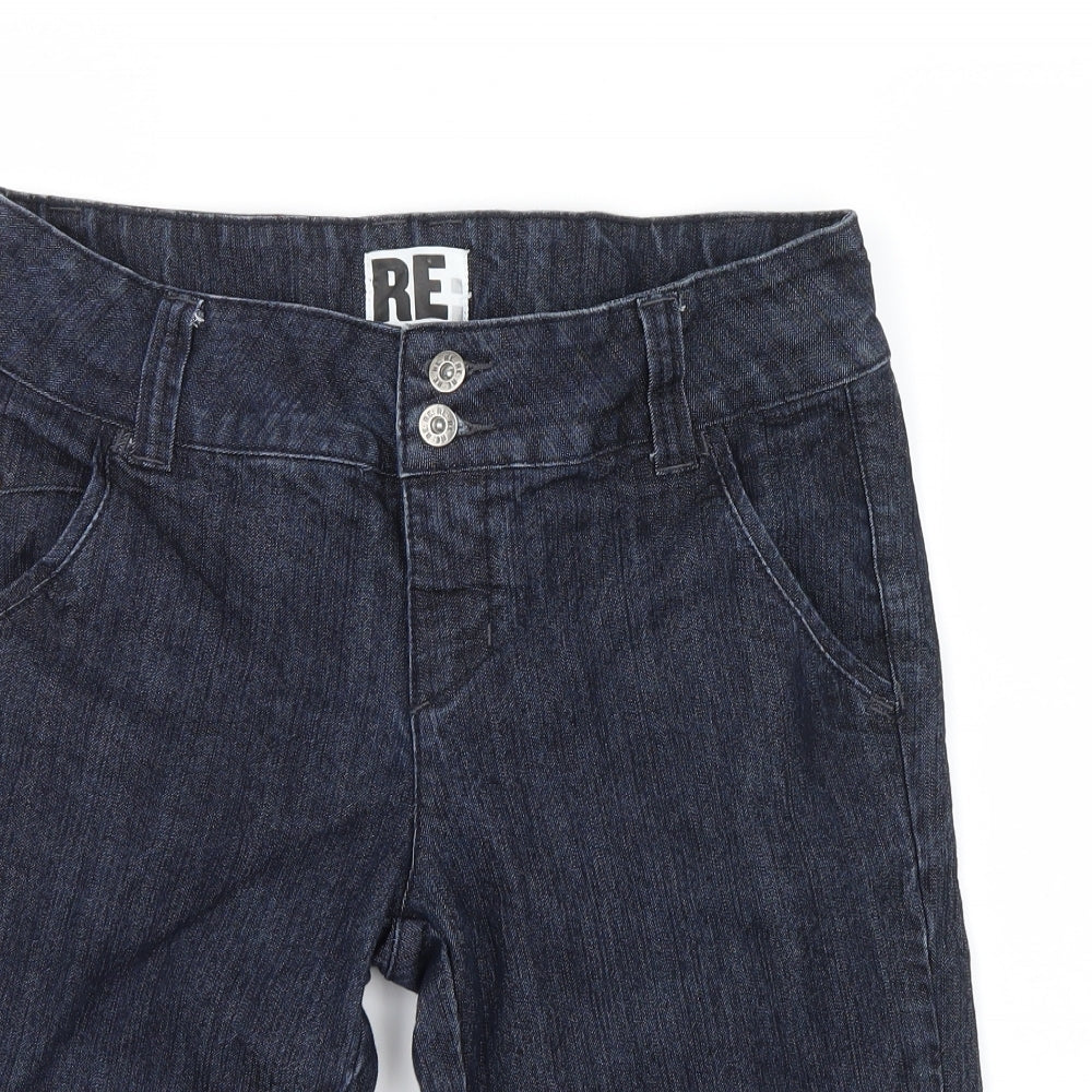 RE  Mens Blue  Denim Bermuda Shorts Size 33 in