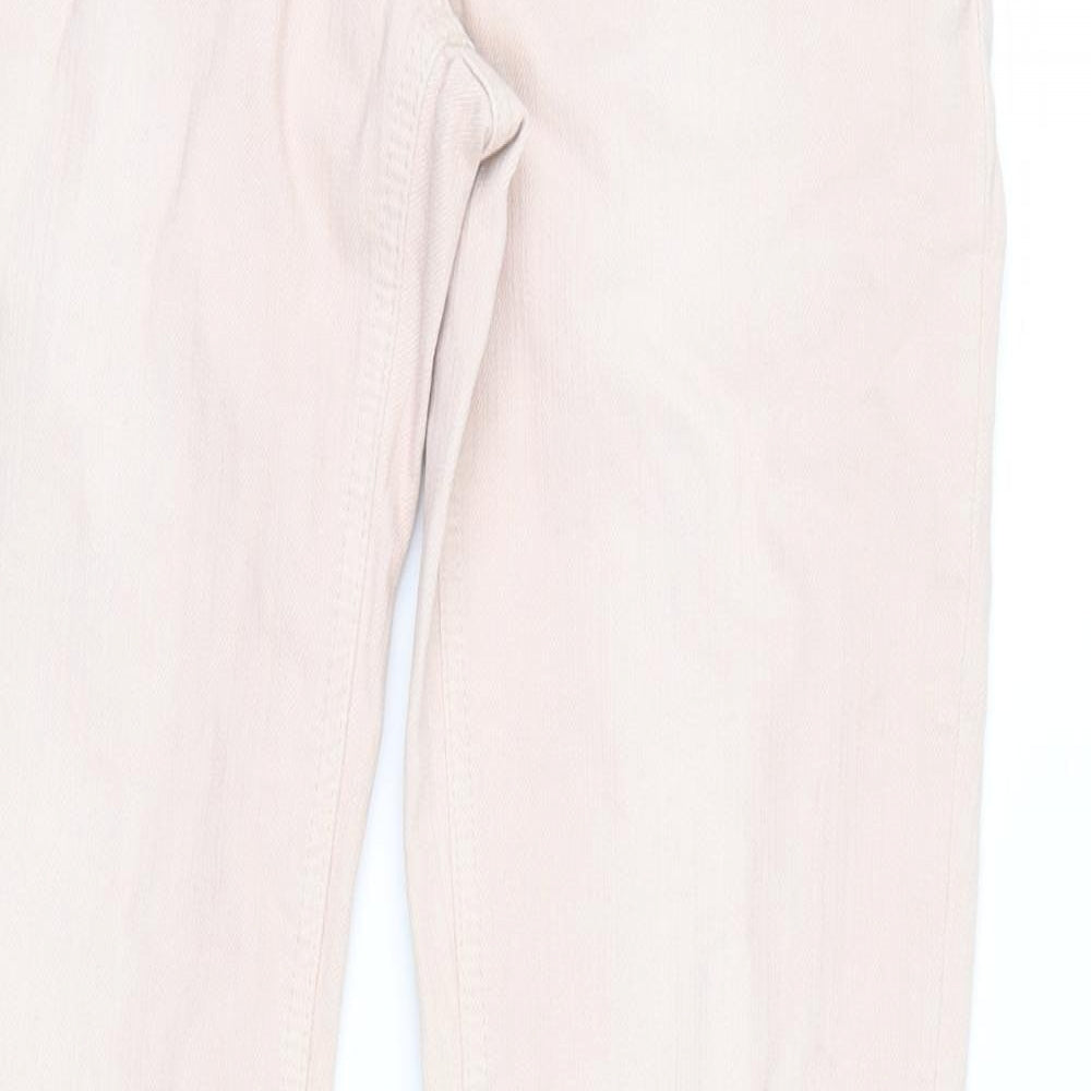 River Island Womens Pink  Denim Straight Jeans Size 8 L31 in