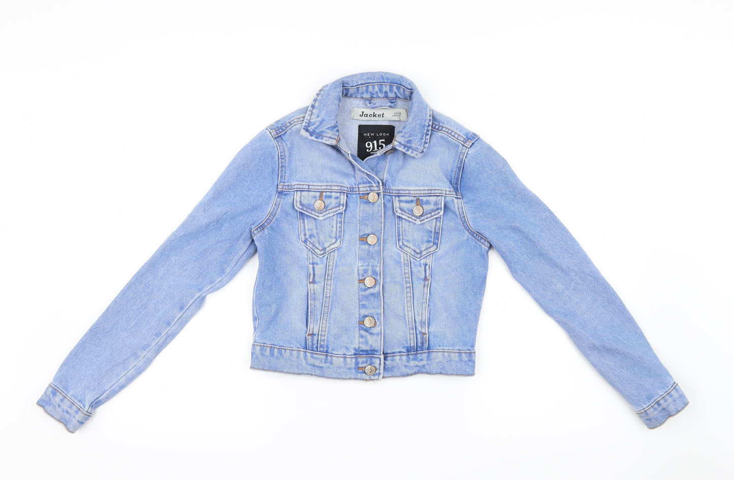 New Look Girls Blue  Denim Jacket  Size 9 Years
