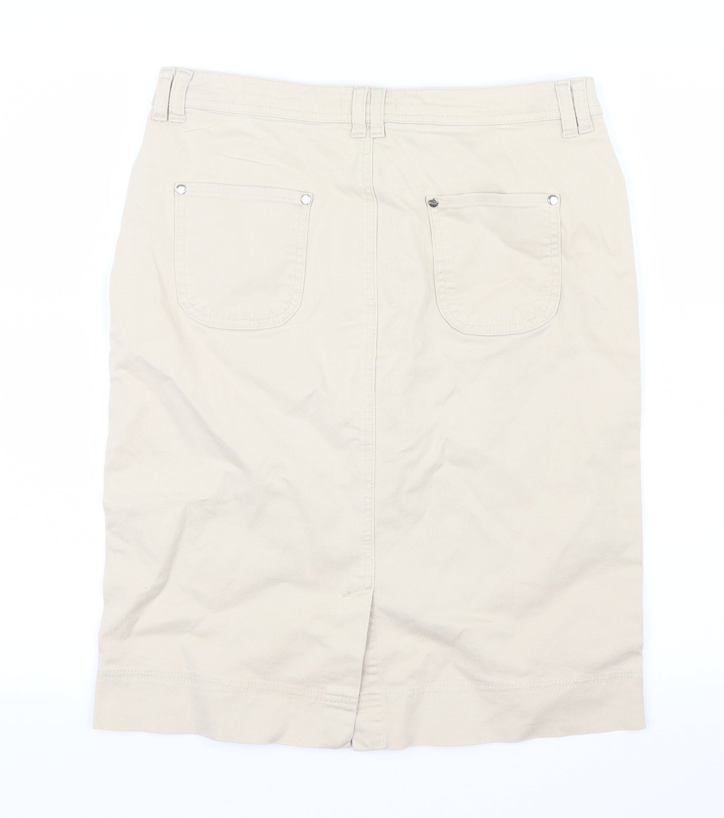 Marks and Spencer Womens Ivory   Straight & Pencil Skirt Size 12