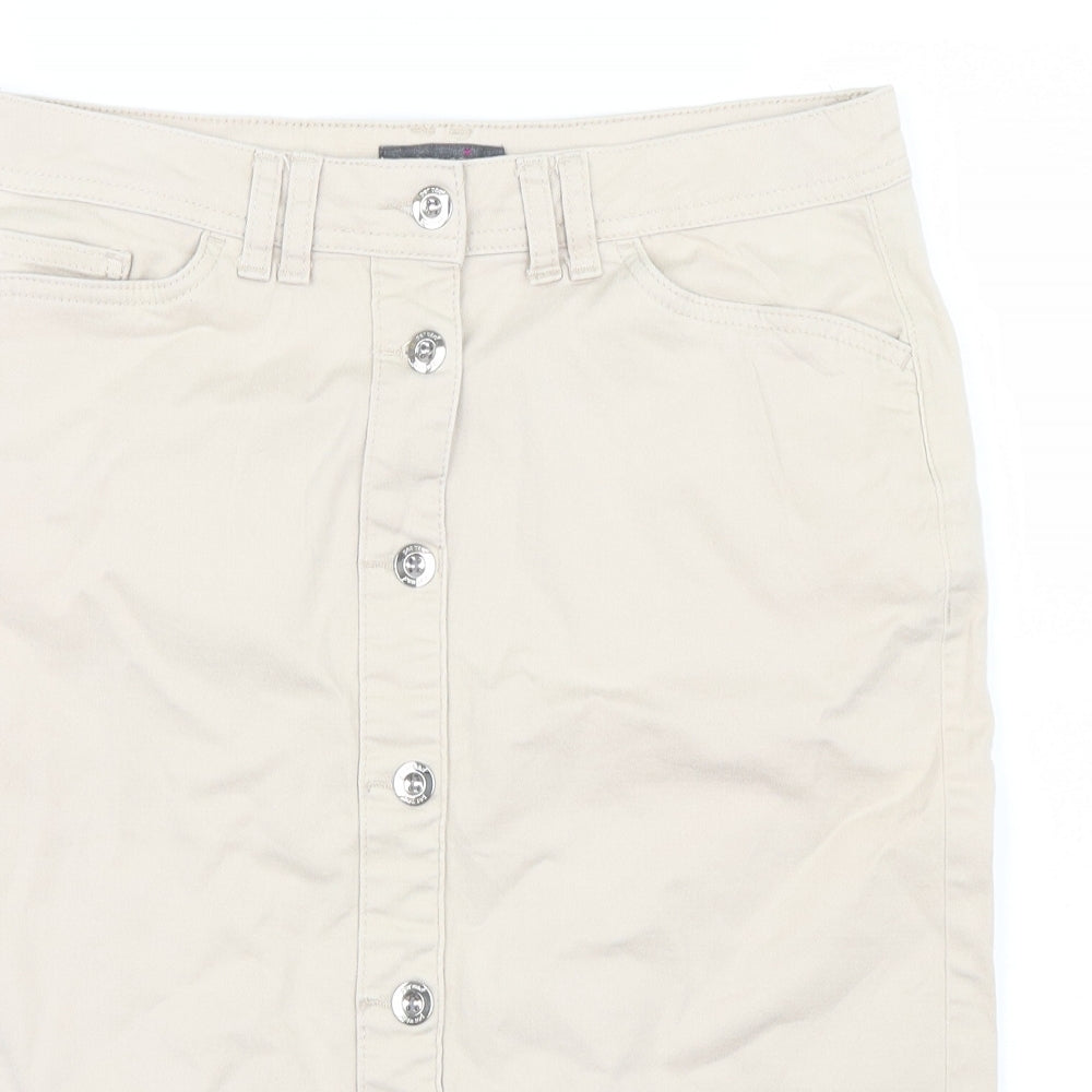 Marks and Spencer Womens Ivory   Straight & Pencil Skirt Size 12