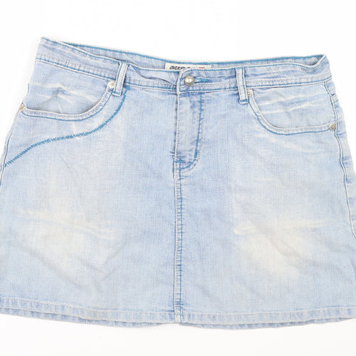 Cherry Baby Womens Blue  Denim Straight & Pencil Skirt Size 16