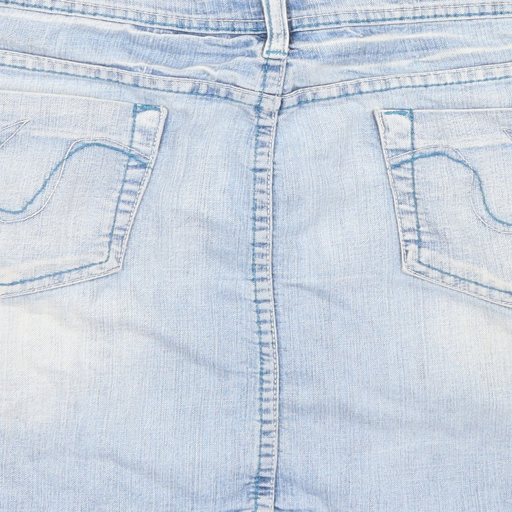 Cherry Baby Womens Blue  Denim Straight & Pencil Skirt Size 16