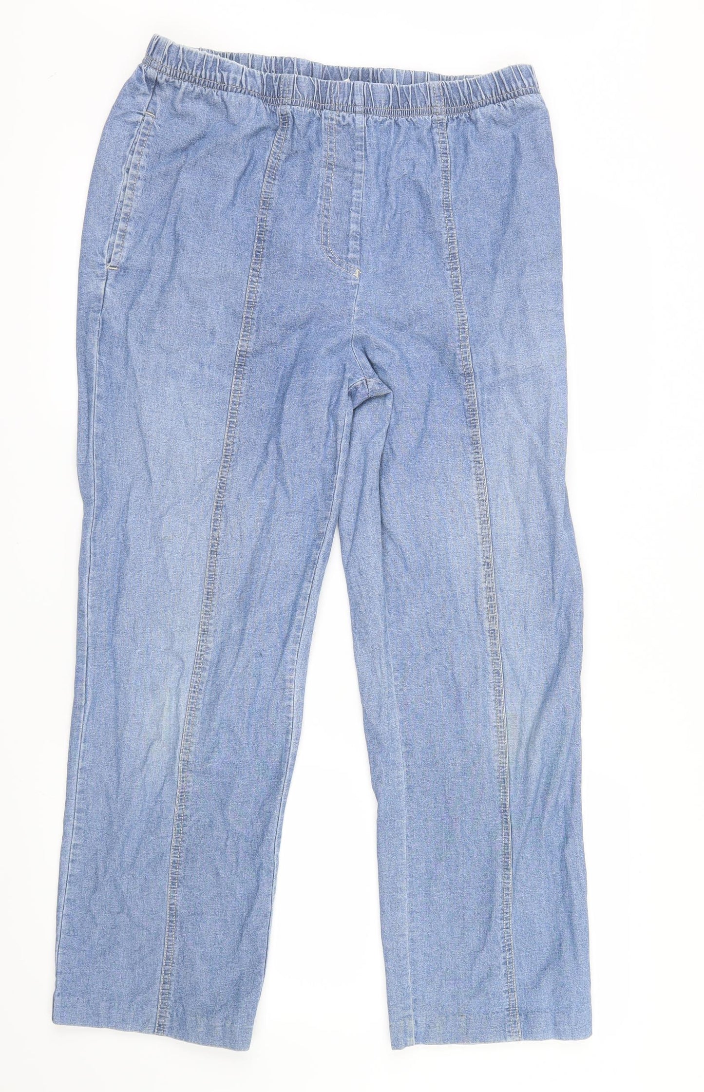 Damart Womens Blue   Trousers  Size 12 L26.5 in