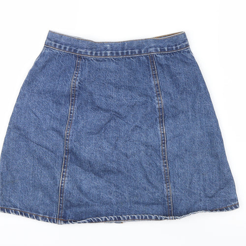 BDG Womens Blue  Denim Straight & Pencil Skirt Size S