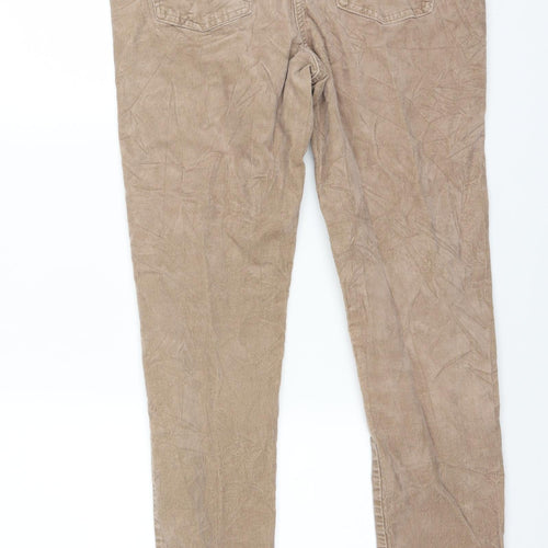 Marks and Spencer Womens Brown  Corduroy Trousers  Size 14 L29 in