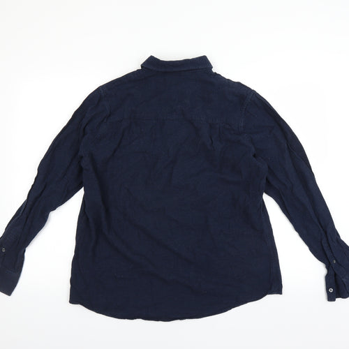 Livergy Mens Blue    Button-Up Size L