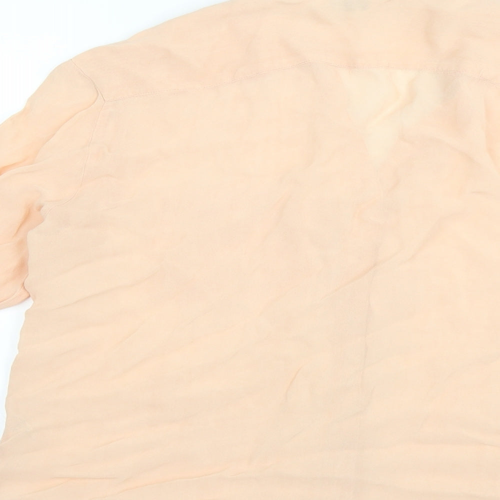 Preworn Womens Orange   Basic Blouse Size 12  - coral