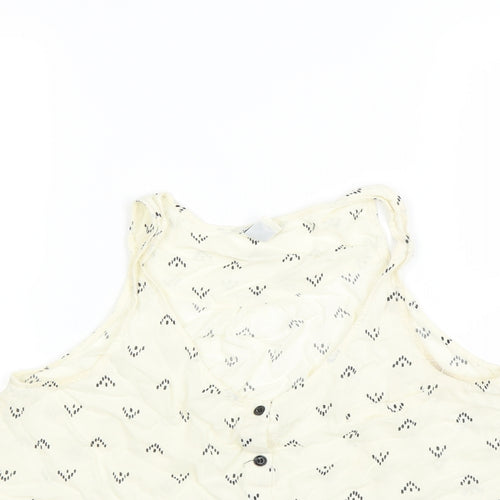 FOREVER 21 Womens Yellow   Basic Blouse Size S
