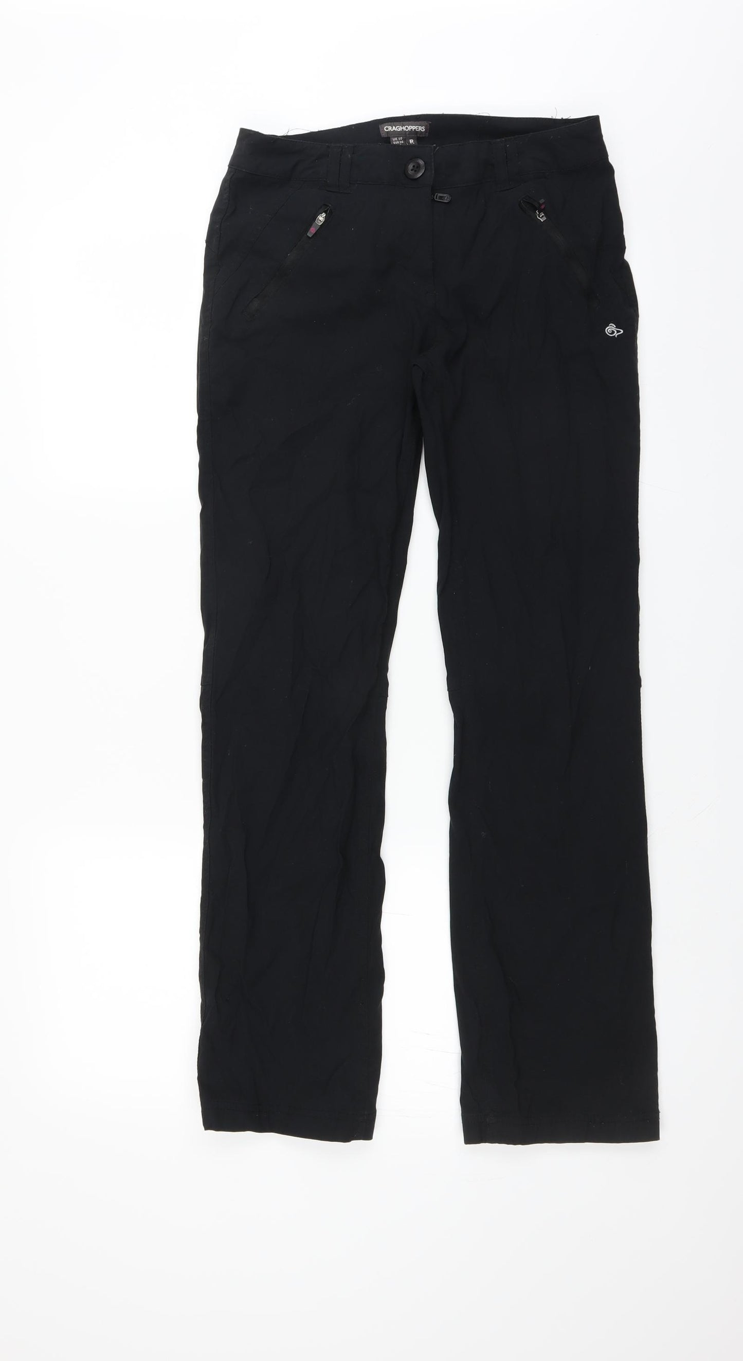 Craghoppers Womens Black    Trousers Size 10 L29 in