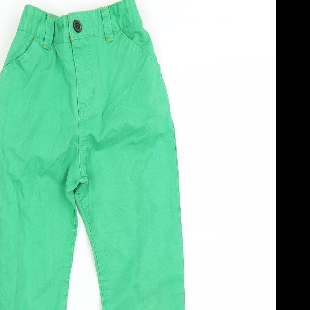 Nutmeg Boys Green   Straight Jeans Size 4-5 Years